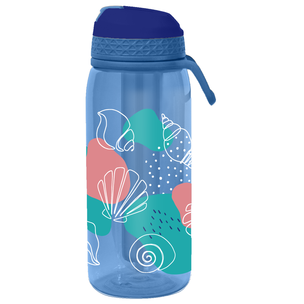 slide 1 of 1, Cool Gear Print System Chug Sipper Shells Thermal Beverageware - Blue, 32 oz