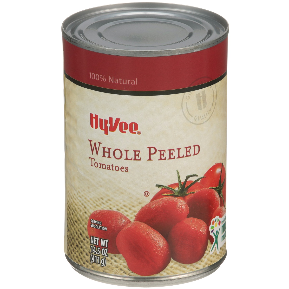 slide 1 of 8, Hy-vee Whole Peeled Tomatoes - 14.5 oz, 14.5 oz