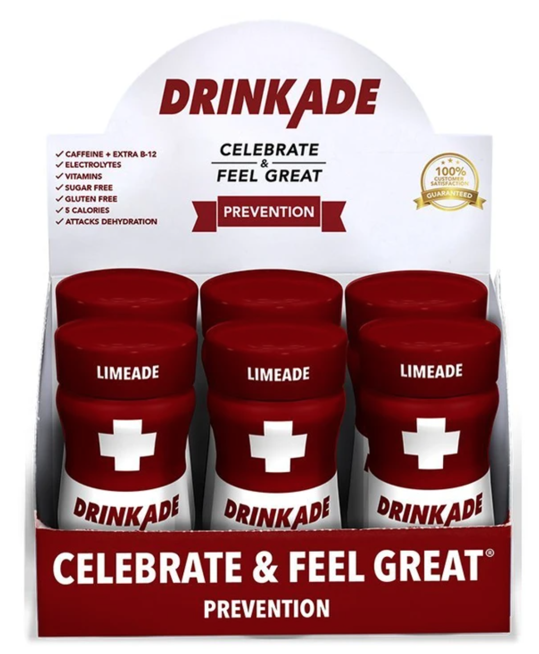 slide 1 of 1, Drinkade Limeade Hangover Prevention Hydration & Liver Detox - 6 ct, 6 ct
