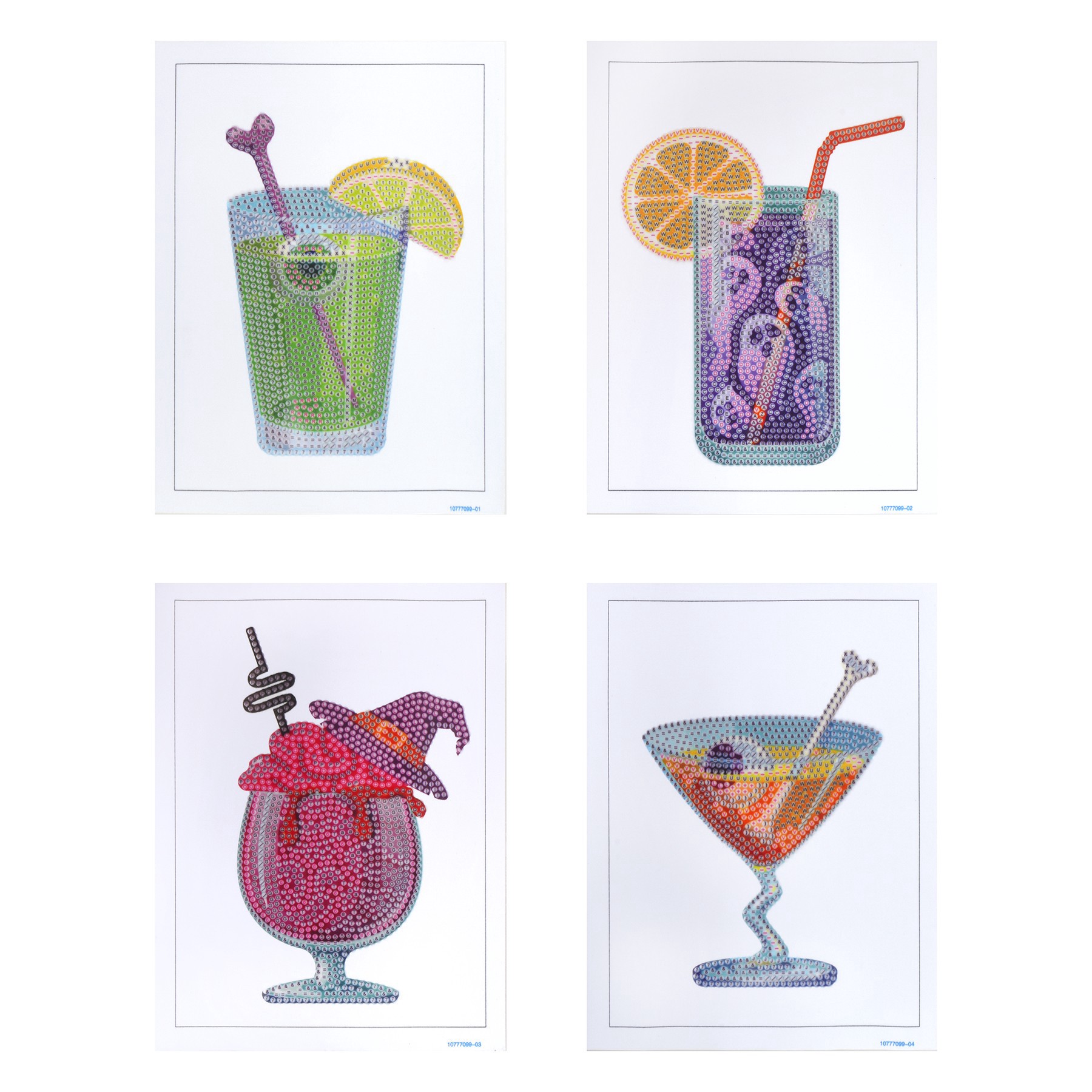 slide 3 of 4, 5" X 7" Cocktails Diamond Art Kit By Make Market, 5 in x 7 in