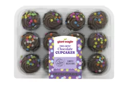 Giant Eagle Two-Bite Cupcakes, Chocolate
