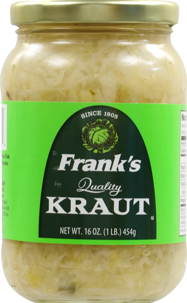 slide 1 of 1, Frank's Franks Quality Shreded Sauerkraut, 16 oz