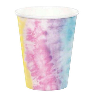 slide 1 of 1, Creative Converting Tie Dye Party Paper Cups, 8 ct; 9 oz