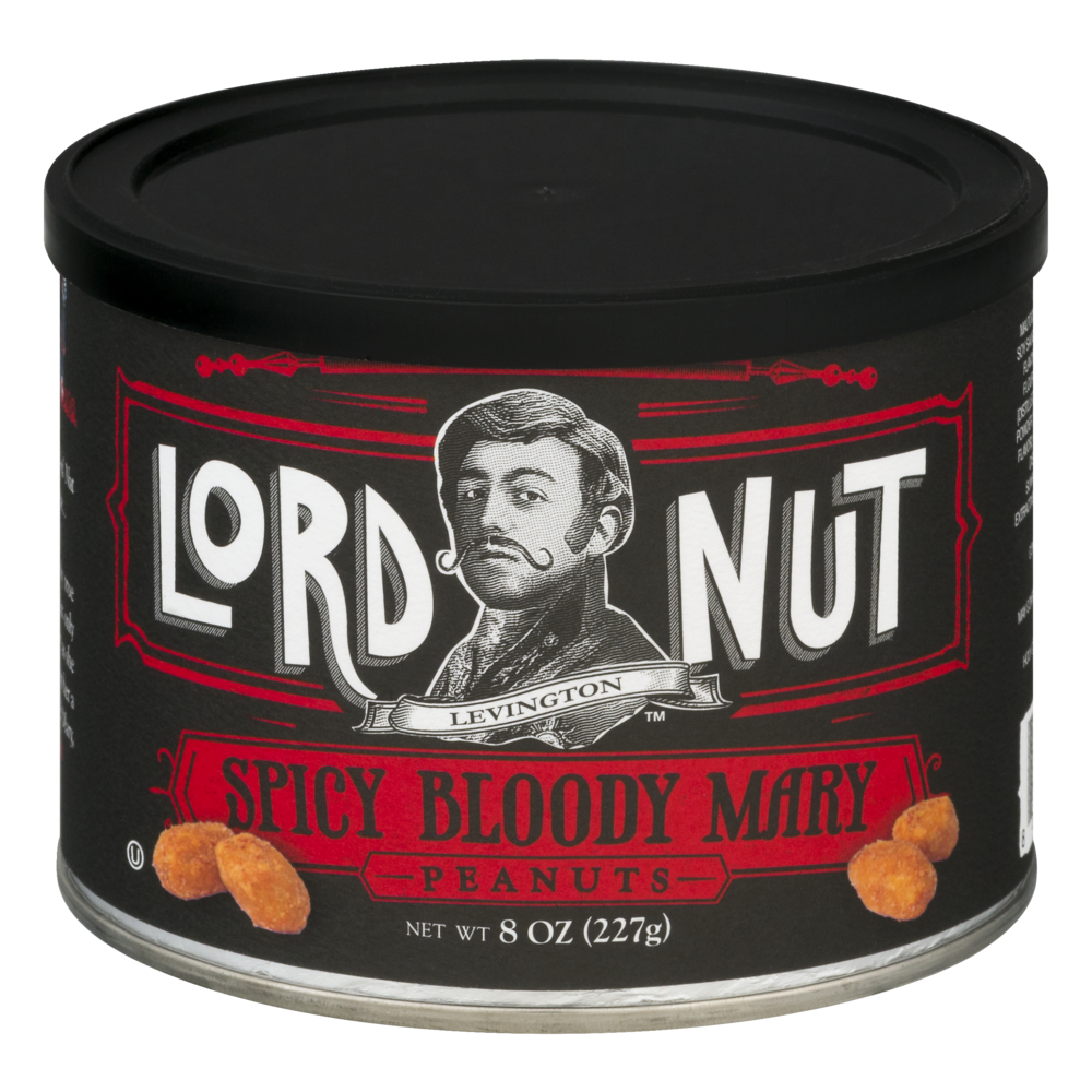 slide 1 of 2, Lord Nut Levington Rebel Mary Spicy Bloody Mary Peanuts, 8 oz