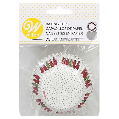 slide 1 of 1, Wilton Tassels Print Baking Cups, 75 ct