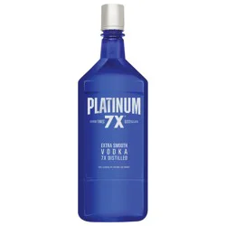 Platinum 7X Seven Times Distilled Extra Smooth Vodka, 1.75l 80 Proof