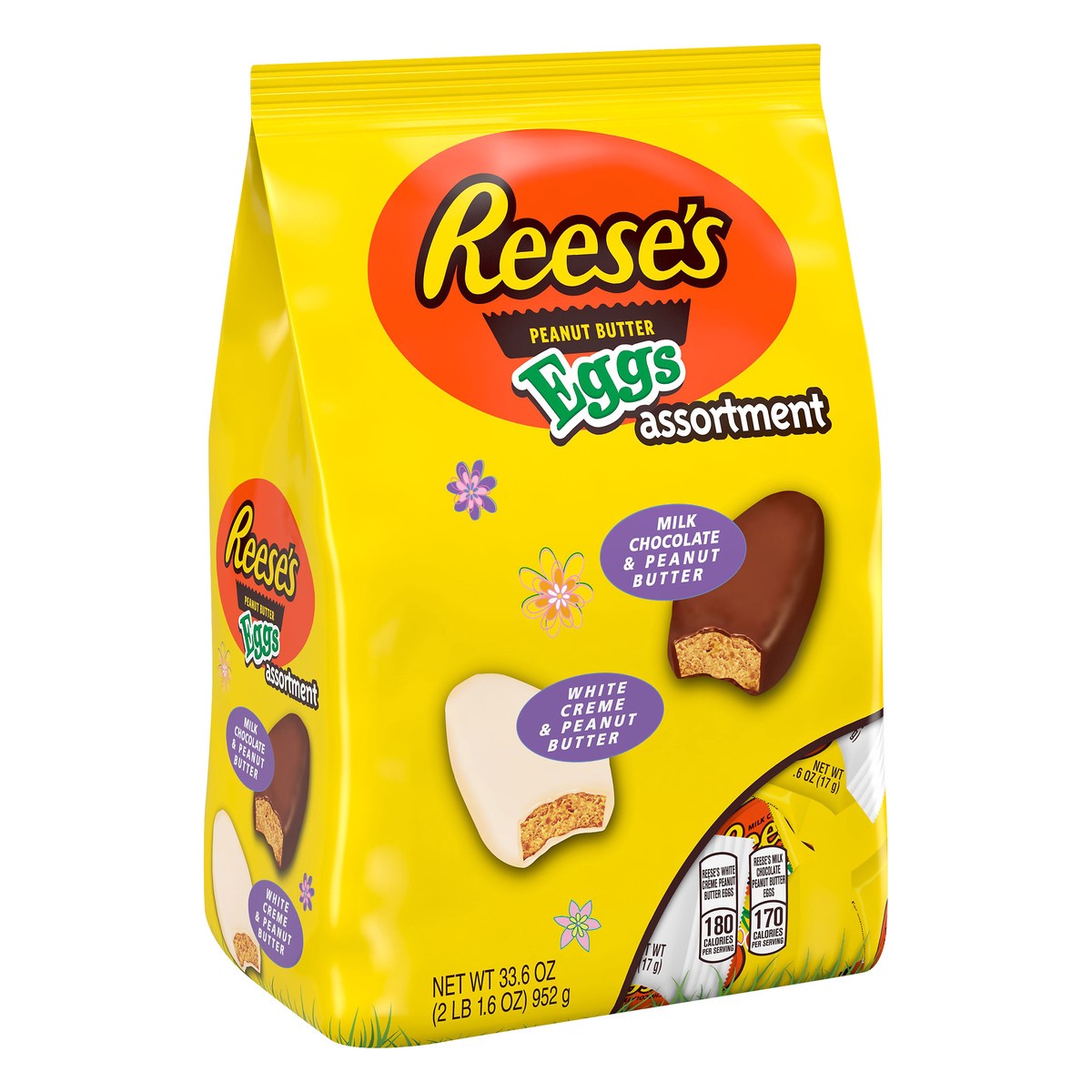 slide 3 of 4, Reese's Assortment Milk Chocolate/White Creme Peanut Butter Eggs 33.6 oz, 33.6 oz