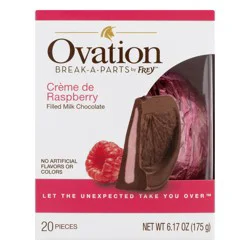 Ovation Filled Milk Creme de Raspberry Chocolate - 20 ct