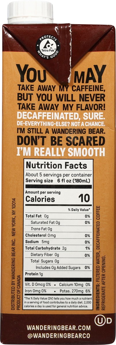 slide 14 of 15, Wandering Bear Decaf Cold Brew Straight Black Coffee 32 fl oz, 32 fl oz