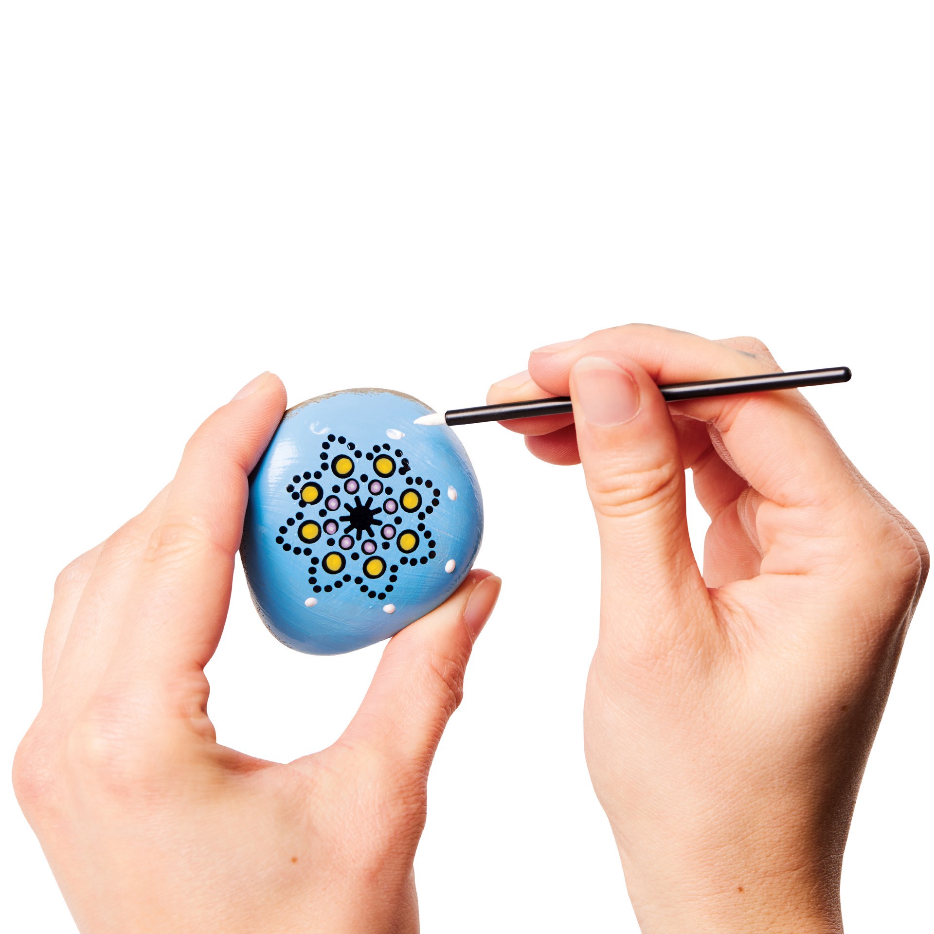 slide 2 of 8, Faber-Castell Creativity For Kids Mandala Dot-A-Rock Painting Kit, 2cm x 24.5cm x 24.8cm