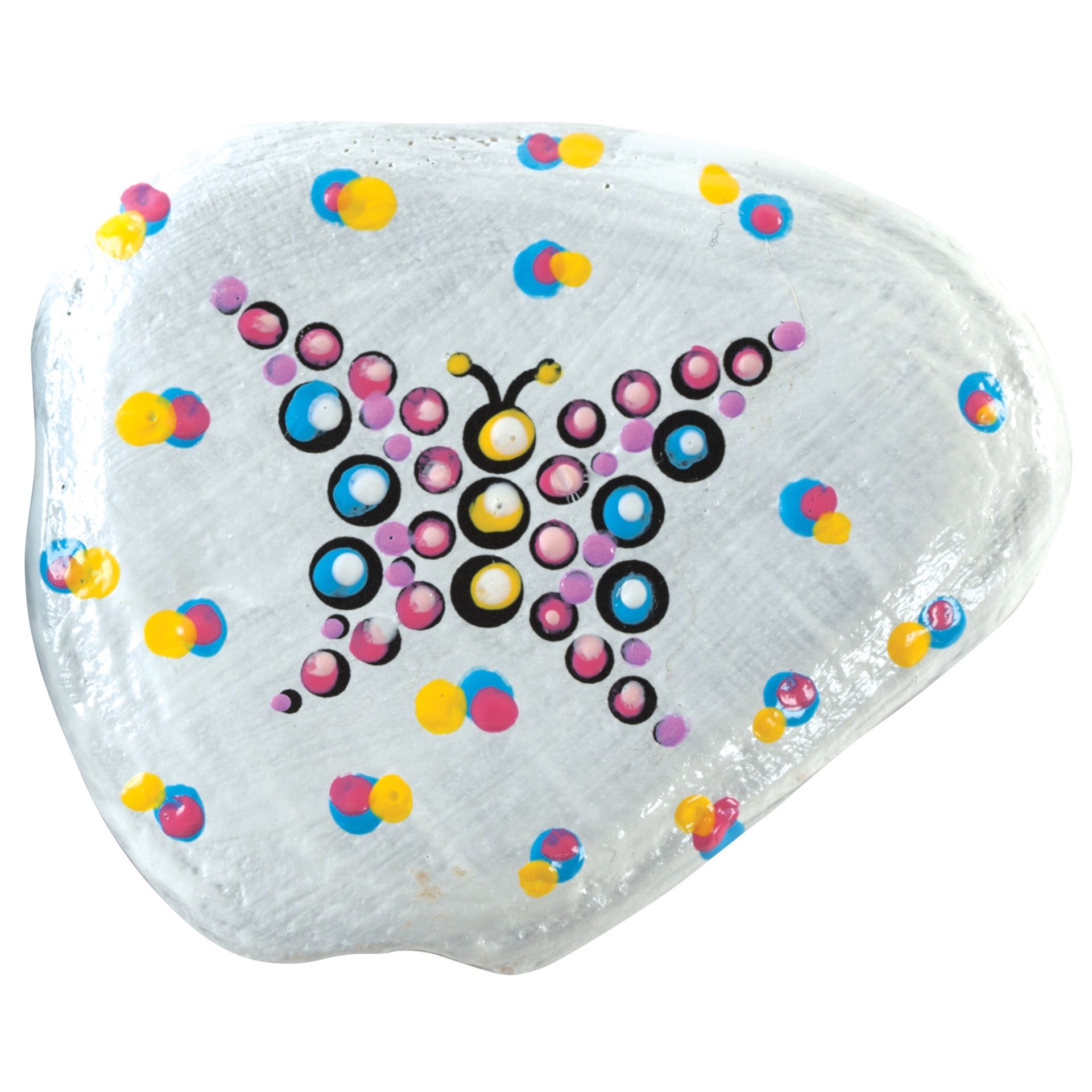 slide 7 of 8, Faber-Castell Creativity For Kids Mandala Dot-A-Rock Painting Kit, 2cm x 24.5cm x 24.8cm