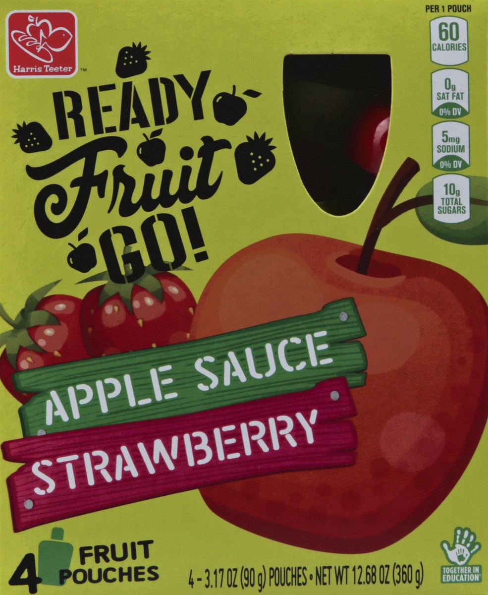 slide 3 of 4, Harris Teeter Ready Fruit - Apple Strawberry, 12.7 oz