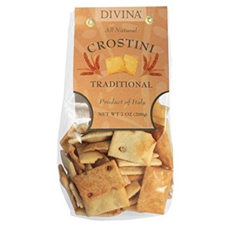 slide 1 of 1, Divina Crostini Seasalt & Rosemary, 7 oz