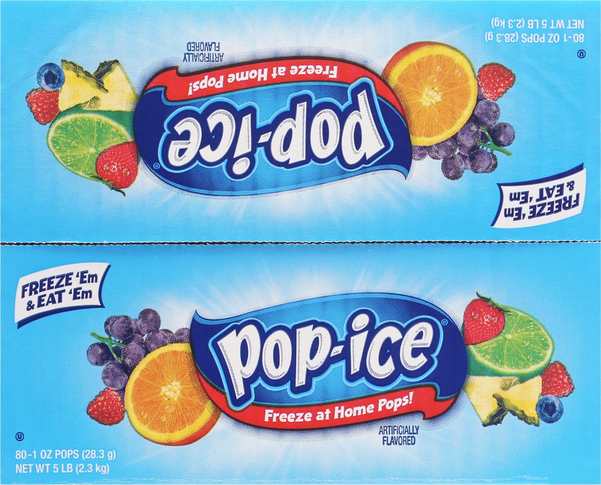 slide 9 of 9, Pop-Ice Assorted Flavors 80-1 oz Pops, 80 ct