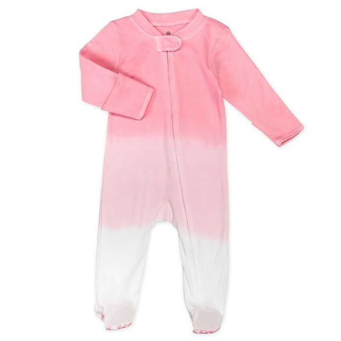 slide 3 of 5, The Honest Company Newborn Rose Blossom Organic Cotton Sleep & Play Footies, 2 ct