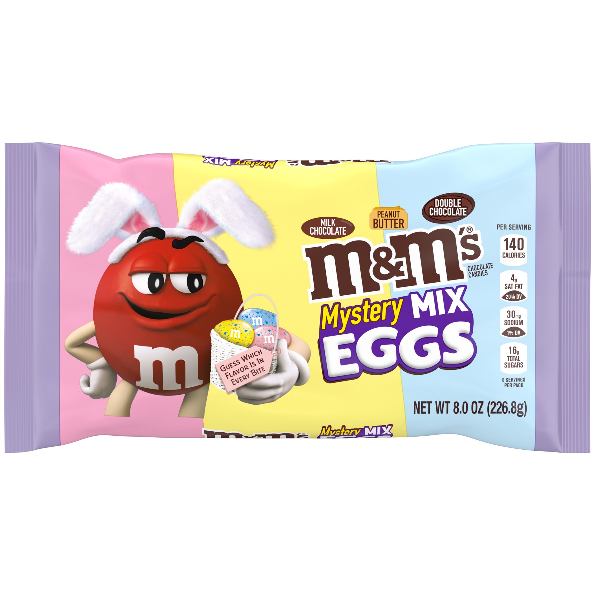 slide 1 of 8, M&M's Mystery Mix Easter Eggs Milk Chocolate Candy Assortment, 8 oz Bag, 8 oz