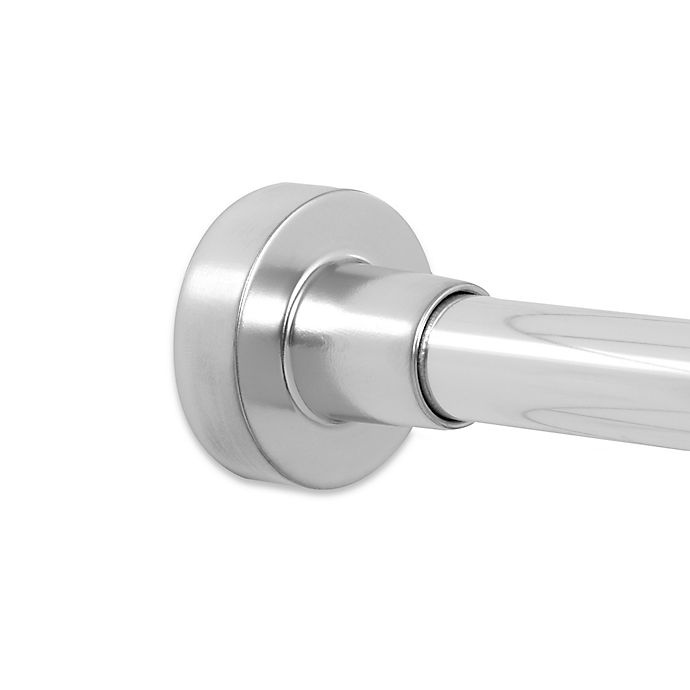 slide 2 of 3, Titan NeverRust Aluminum Decorative Finial Tension Shower Rod - Chrome, 72 in