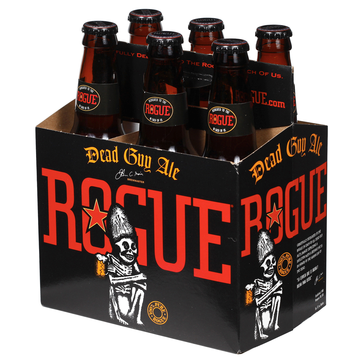 slide 3 of 5, Rogue Dead Guy Ale, 6 ct; 12 oz