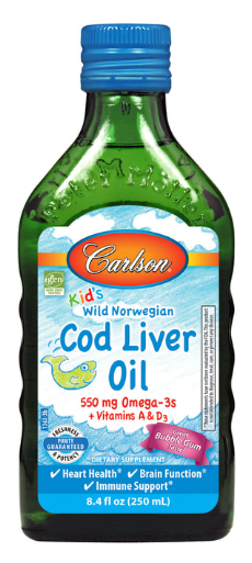 slide 1 of 1, Carlson Cod Liver Oil Softgels, 8.45 oz