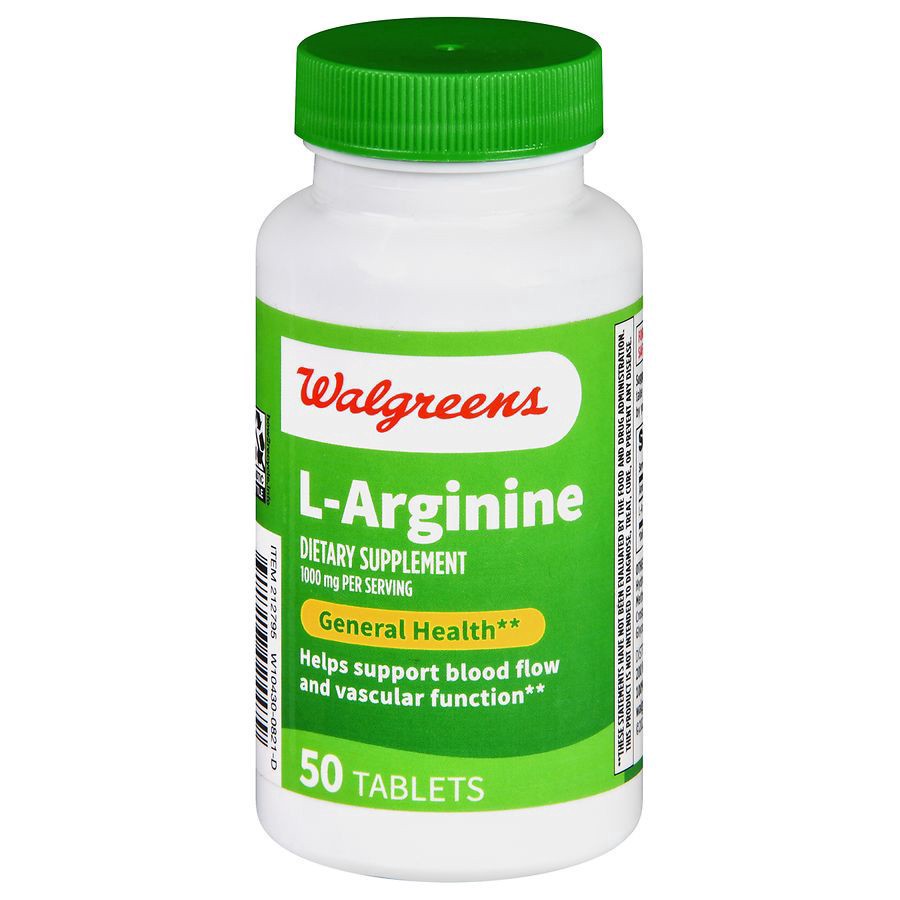 slide 1 of 5, Walgreens L-Arginine 1000mg, 50 ct
