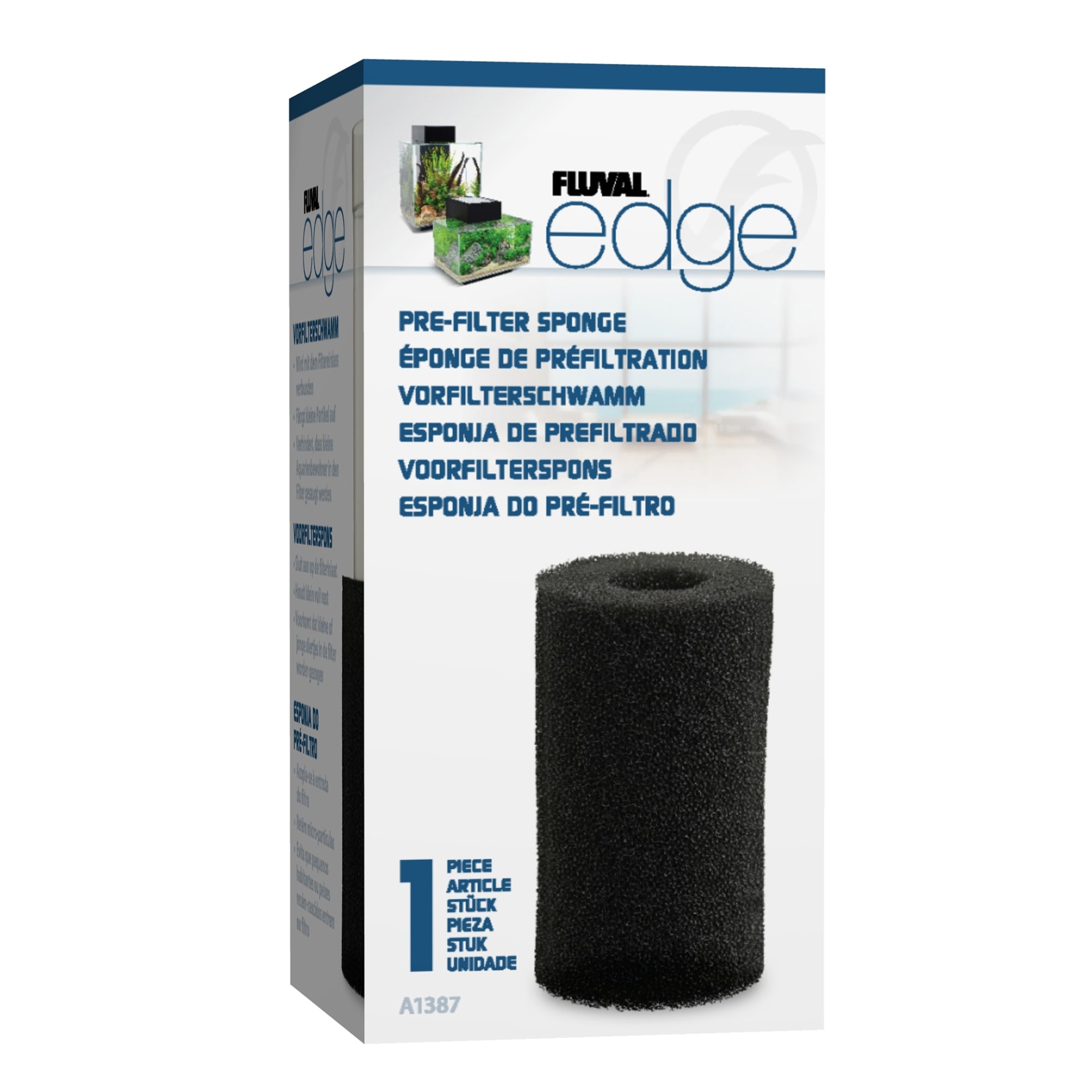 slide 1 of 1, Fluval Edge Pre-Filter Sponge, 1 ct