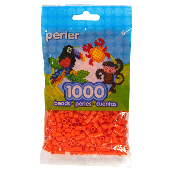 slide 1 of 1, Perler Beads Orange, 1 ct