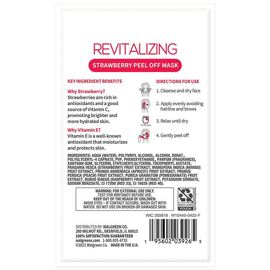slide 2 of 2, Walgreens Revitalizing Peel Off Mask, 1 ct