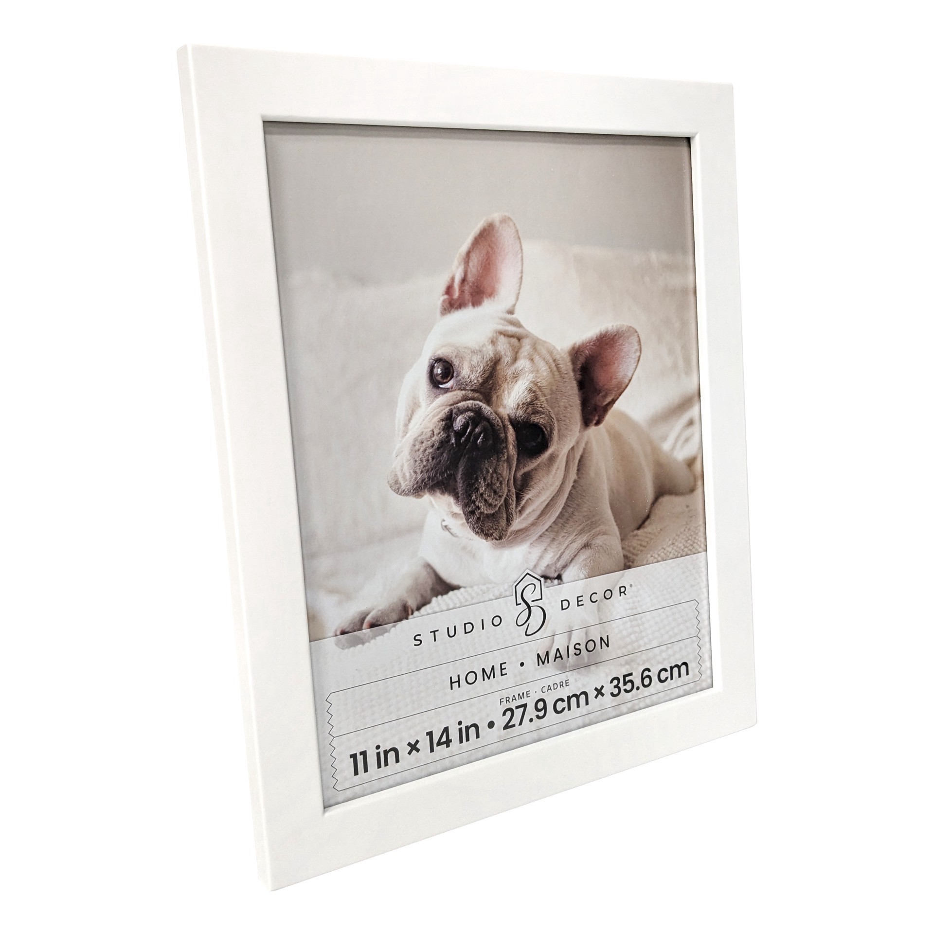 slide 4 of 6, Home 11" X 14" White Flat Frame By Studio Decor, 11 in x 14 in