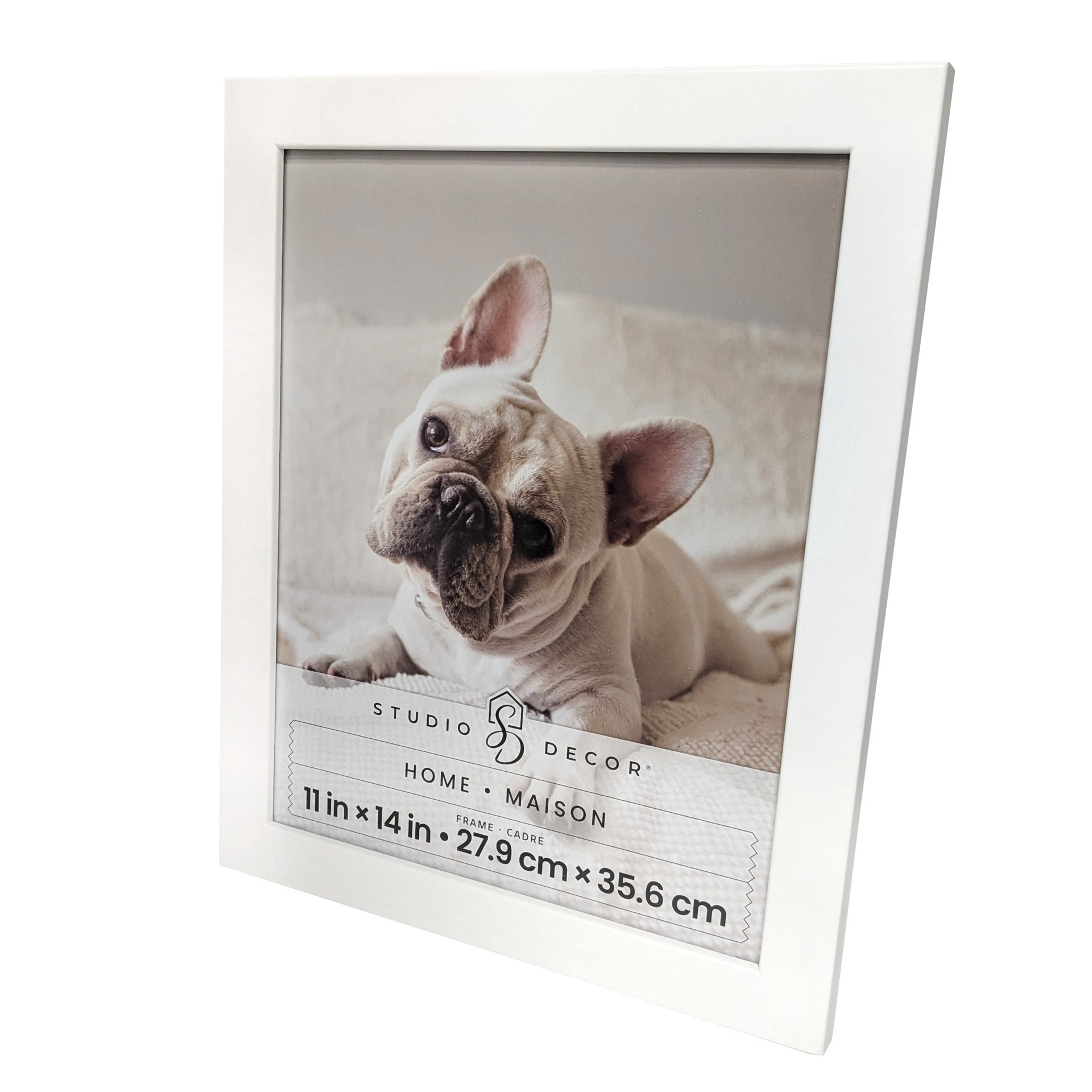 slide 6 of 6, Home 11" X 14" White Flat Frame By Studio Decor, 11 in x 14 in