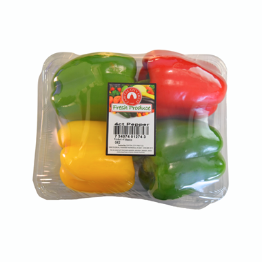 slide 1 of 1, Capital City Mixed Colored Peppers, 4 ct