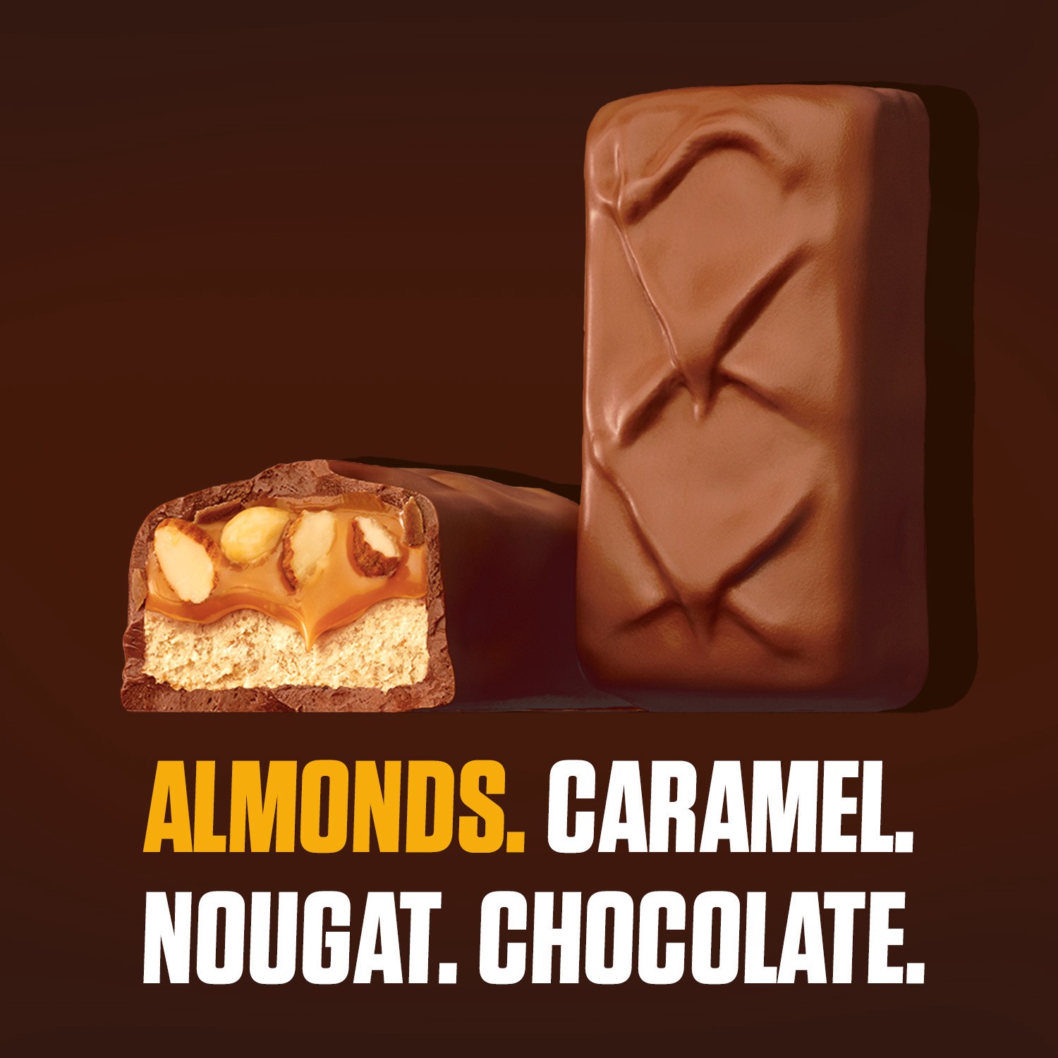 slide 3 of 6, SNICKERS Almond Candy Milk Chocolate Bar, Share Size, 3.23 oz, 3.23 oz