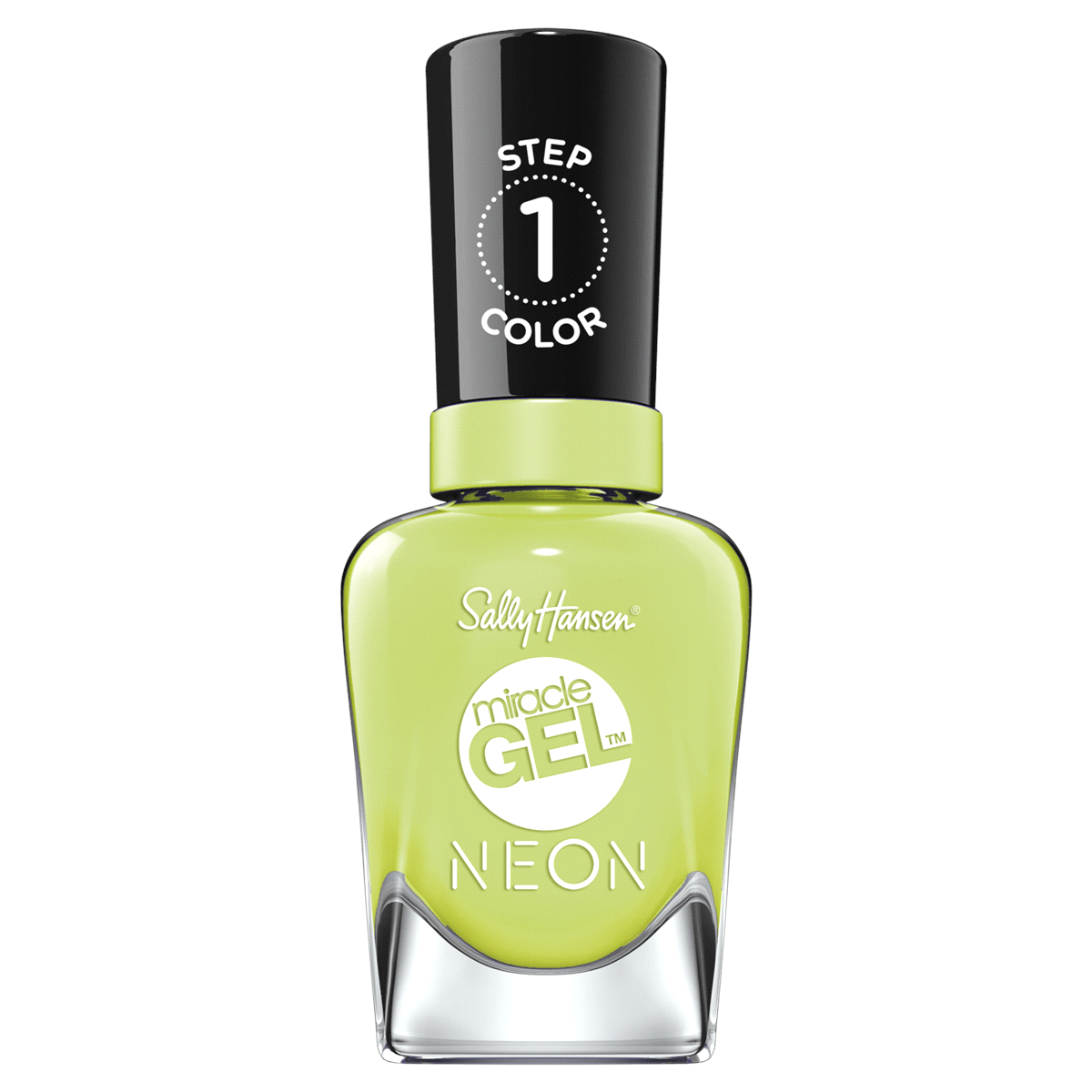 slide 1 of 5, Sally Hansen Miracle Gel Electric-Lime Nail Color, 0.5 oz