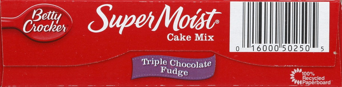 slide 4 of 6, Betty Crocker Super Moist Cake Mix Triple Chocolate Fudge, 18.4 oz