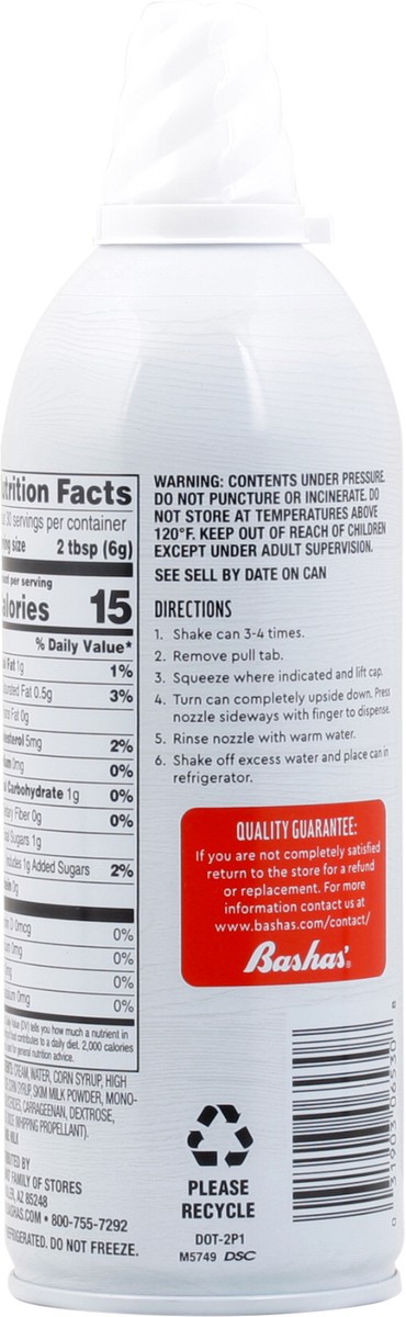 slide 11 of 11, Bashas Aresol Whp Crm Org, 6.5 oz