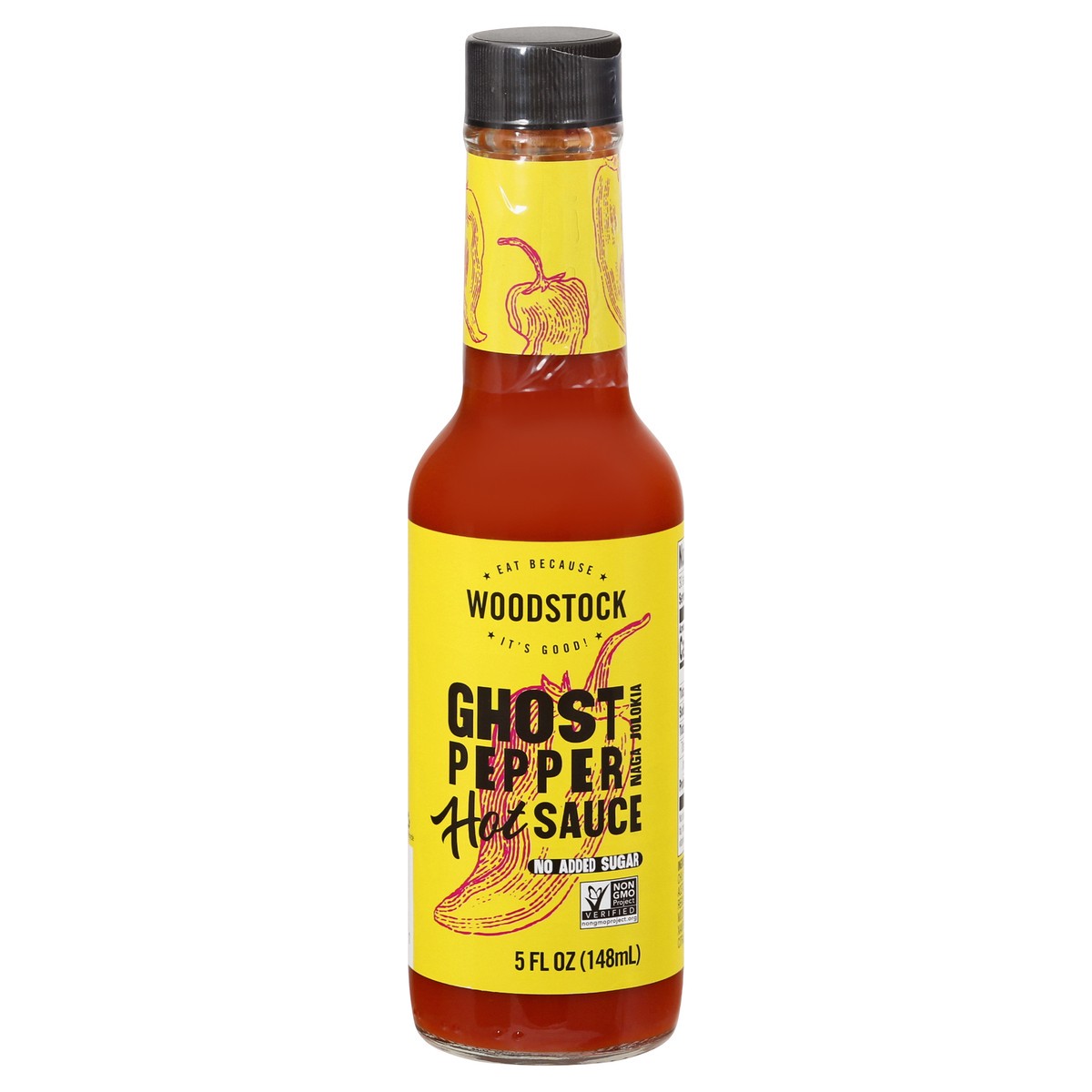 slide 10 of 13, Woodstock Ghost Pepper Hot Sauce 5 oz, 5 fl oz
