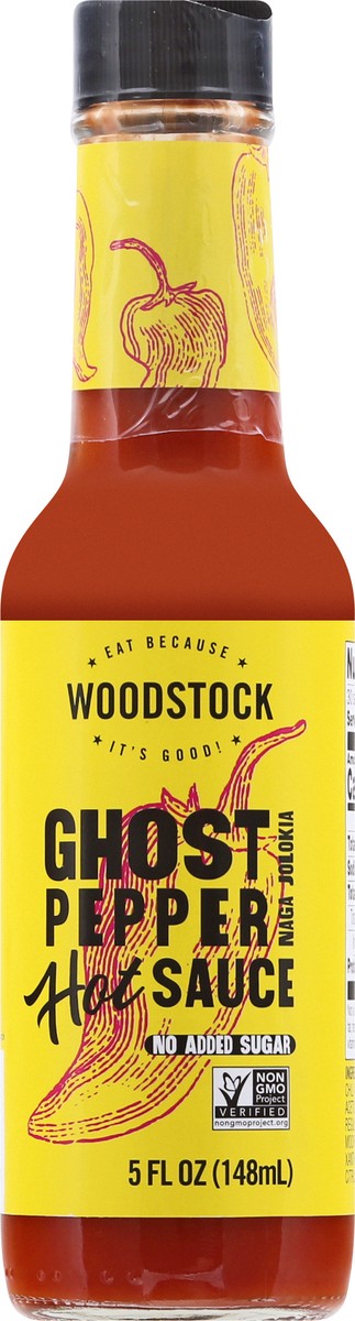 slide 1 of 13, Woodstock Ghost Pepper Hot Sauce 5 oz, 5 fl oz