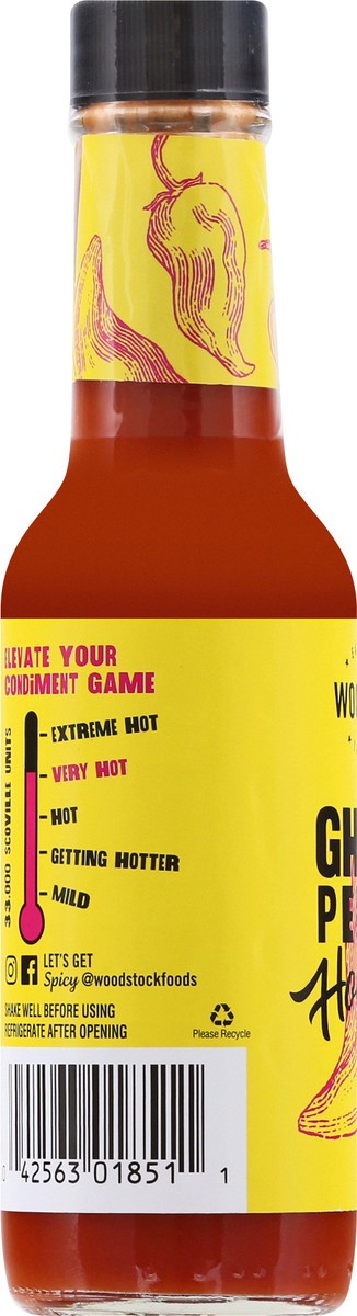 slide 2 of 13, Woodstock Ghost Pepper Hot Sauce 5 oz, 5 fl oz