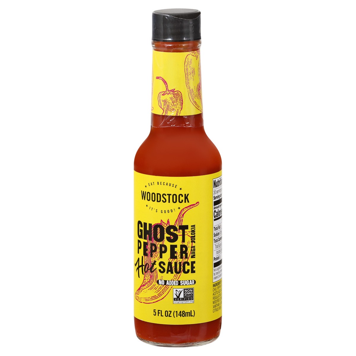 slide 5 of 13, Woodstock Ghost Pepper Hot Sauce 5 oz, 5 fl oz