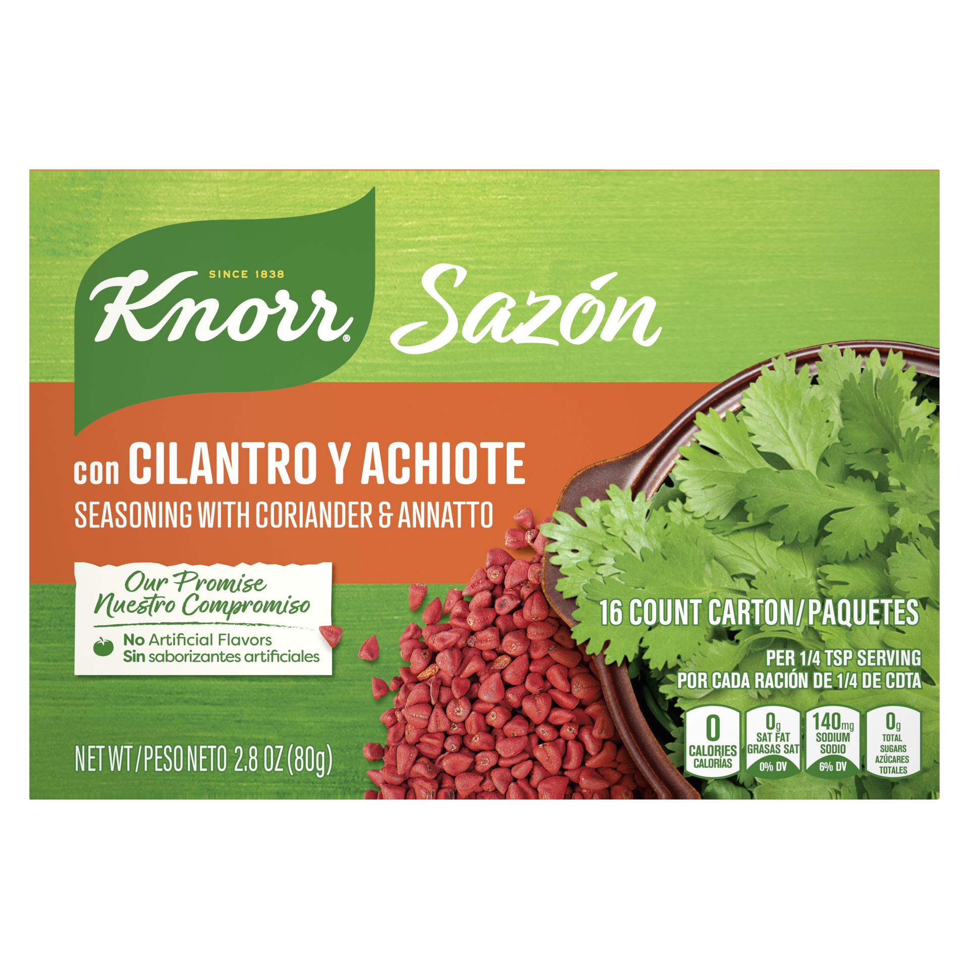 slide 3 of 4, Knorr Flavorful Seasoning Cilantro and Achiote, 2.8 oz, 16, 2.8 oz