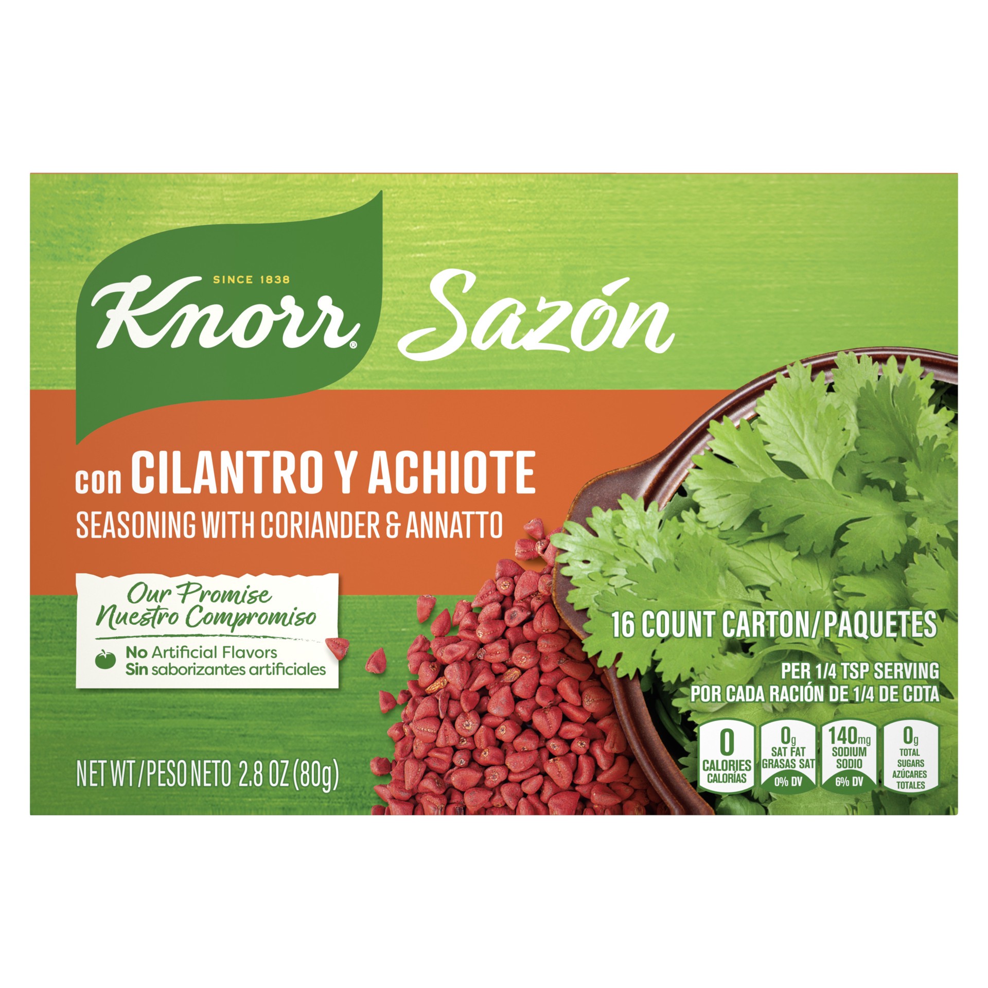 slide 1 of 4, Knorr Flavorful Seasoning Cilantro and Achiote, 2.8 oz, 16, 2.8 oz