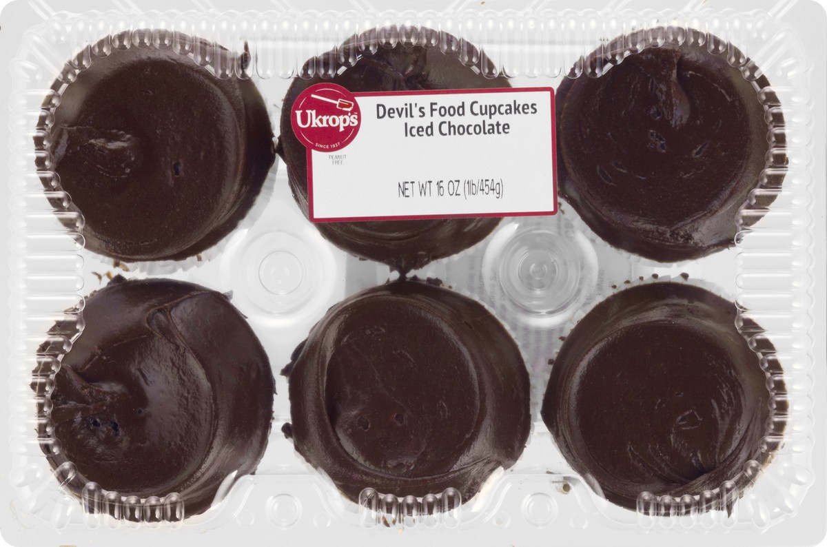 slide 7 of 8, Ukrops Devil's Food Cupcakes Iced Chocolate 16 oz, 16 oz