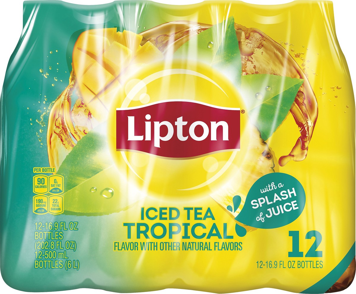 slide 2 of 3, Lipton Tropical Iced Tea - 12 ct, 12 ct