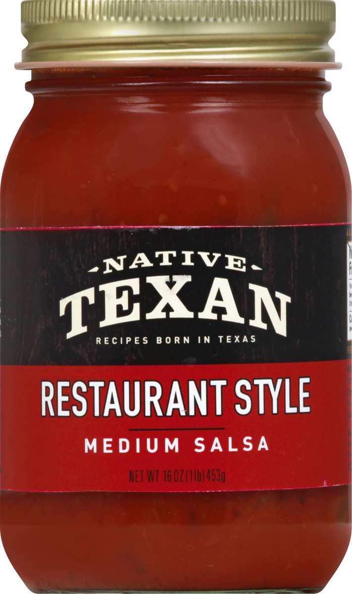 slide 1 of 13, Native Texan Medium Restaurant Style Salsa 16 oz, 16 oz