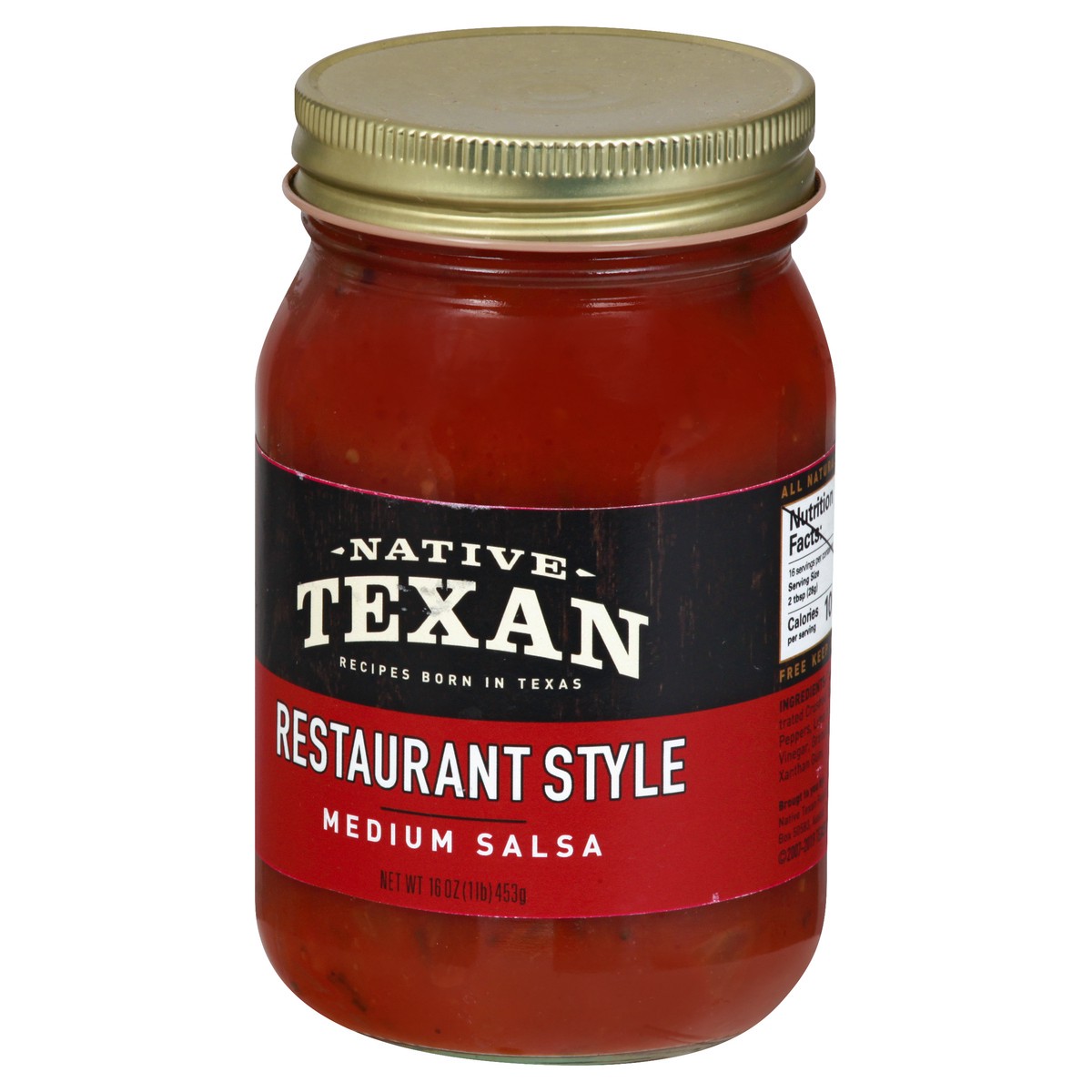 slide 10 of 13, Native Texan Medium Restaurant Style Salsa 16 oz, 16 oz