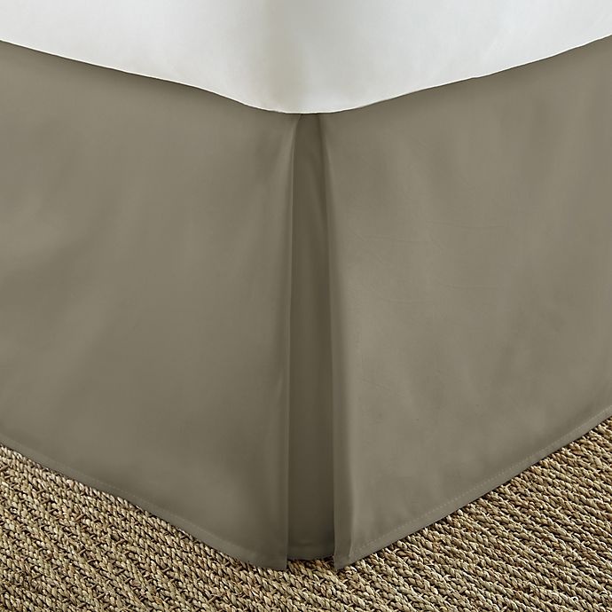 slide 1 of 1, Home Collection Pleated Queen Bed Skirt - Taupe, 1 ct