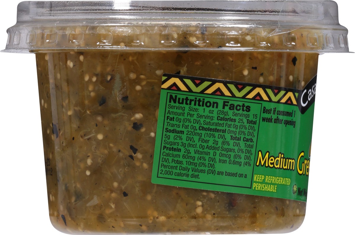 slide 7 of 9, Casa Sanchez Roasted Medium Green Salsa Verde 15 oz, 