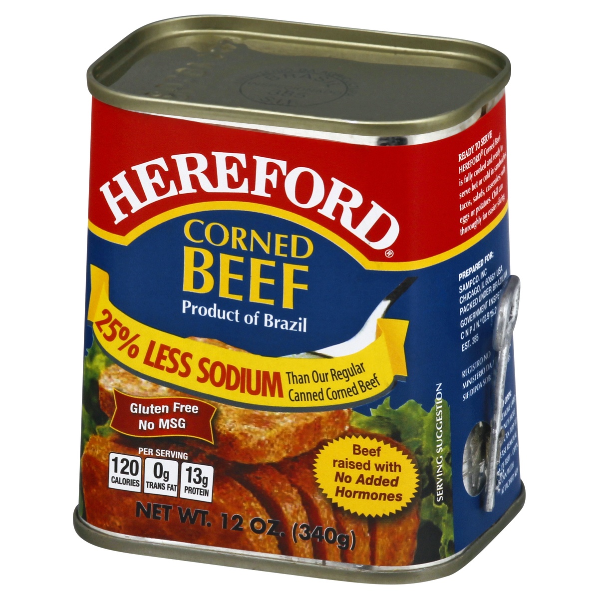 slide 3 of 11, Hereford 25% Less Sodium Corned Beef, 12 oz
