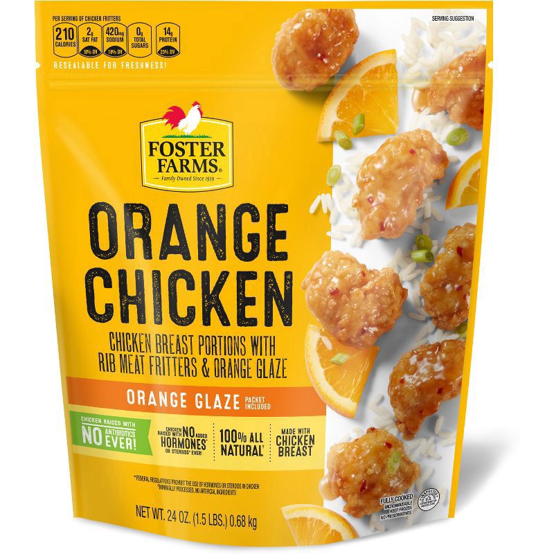 slide 1 of 2, Foster Farms Orange Chicken - 24 oz, 24 oz