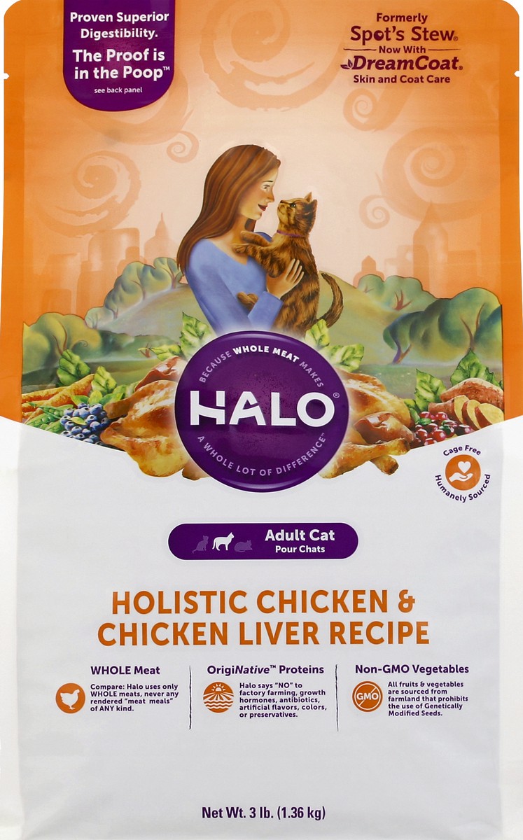 slide 5 of 6, Halo Cat Food 3 lb, 3 lb