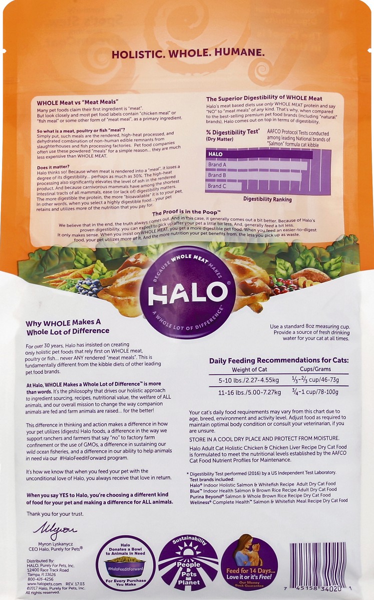 slide 6 of 6, Halo Cat Food 3 lb, 3 lb